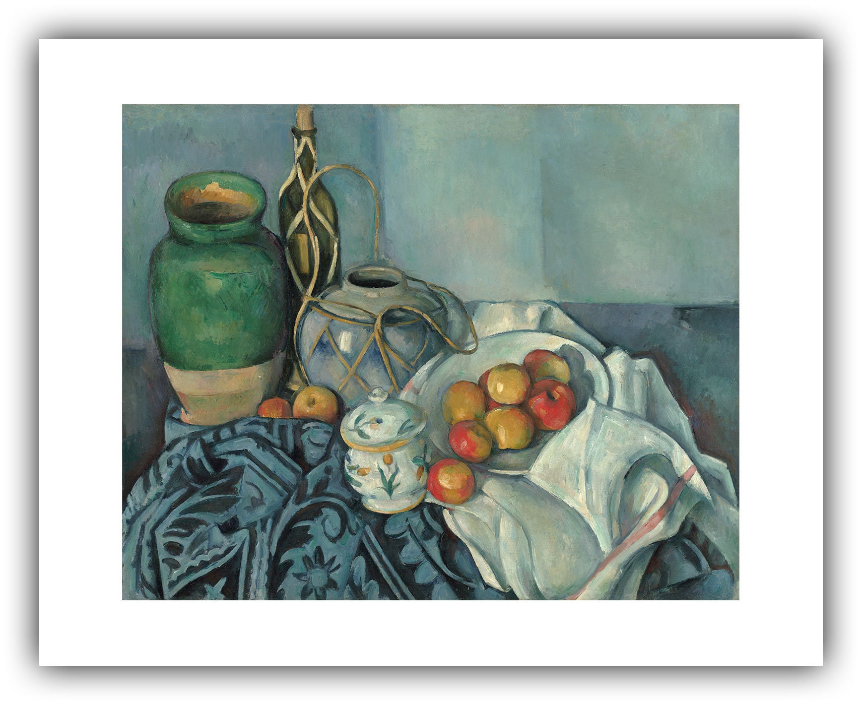ポール・セザンヌ:リンゴのある静物画(1893-1894) - ジクレー ポール・セザンヌ:リンゴのある静物画(1893-1894) - ジクレー