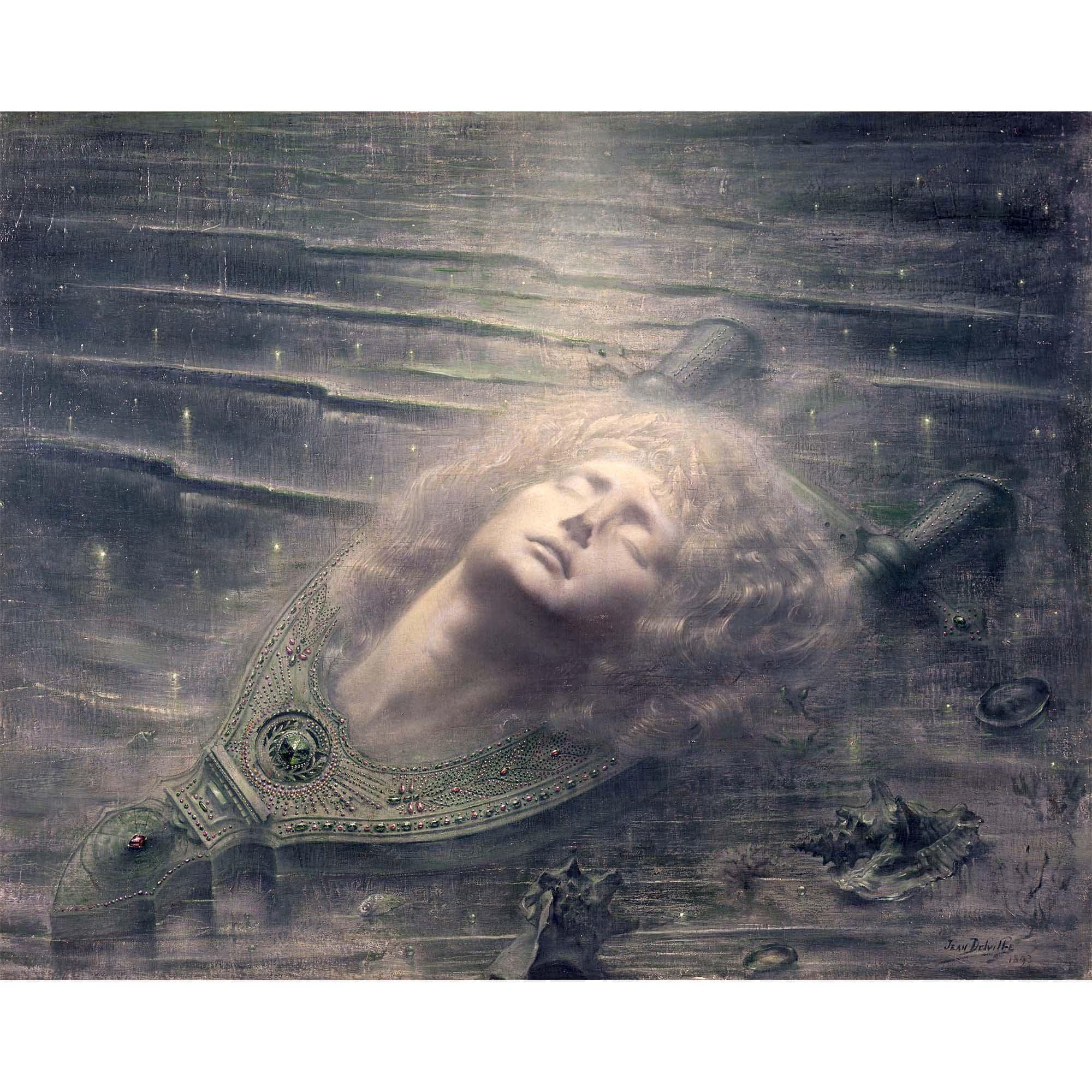 Jean Delville : Orpheus (1893) - Giclee Fine Art Print - Etsy