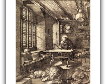 デューラーの復刻銅版画『書斎の聖アントニウス』 il_340x270.2884844160_fhm1.jpg