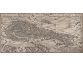 Jacopo de' Barbari : View of Venice (1500) - Giclee Fine Art Print