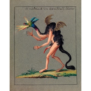 Occult Art : The Servant of Asmoday (Compendium Rarissimum, c. 1792) - Giclee Fine Art Print
