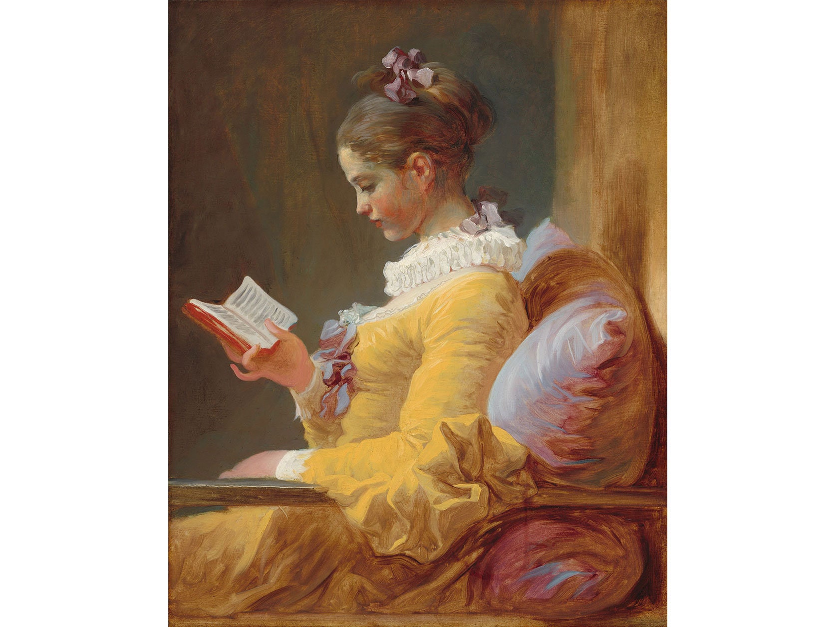ジャン=オノレ・フラゴナール:読書する少女(1770年頃 ジャン=オノレ・フラゴナール:読書する少女(1770年頃