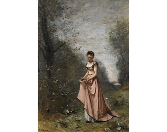 Camille Corot : Springtime of Life (1871) - Giclee Fine Art Print