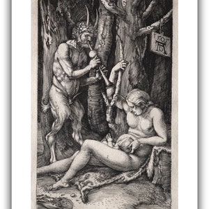 Albrecht Durer : The Satyr Family 1505 Giclee Fine Art Print image 8