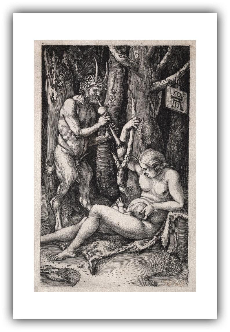 Albrecht Durer : The Satyr Family 1505 Giclee Fine Art Print image 8