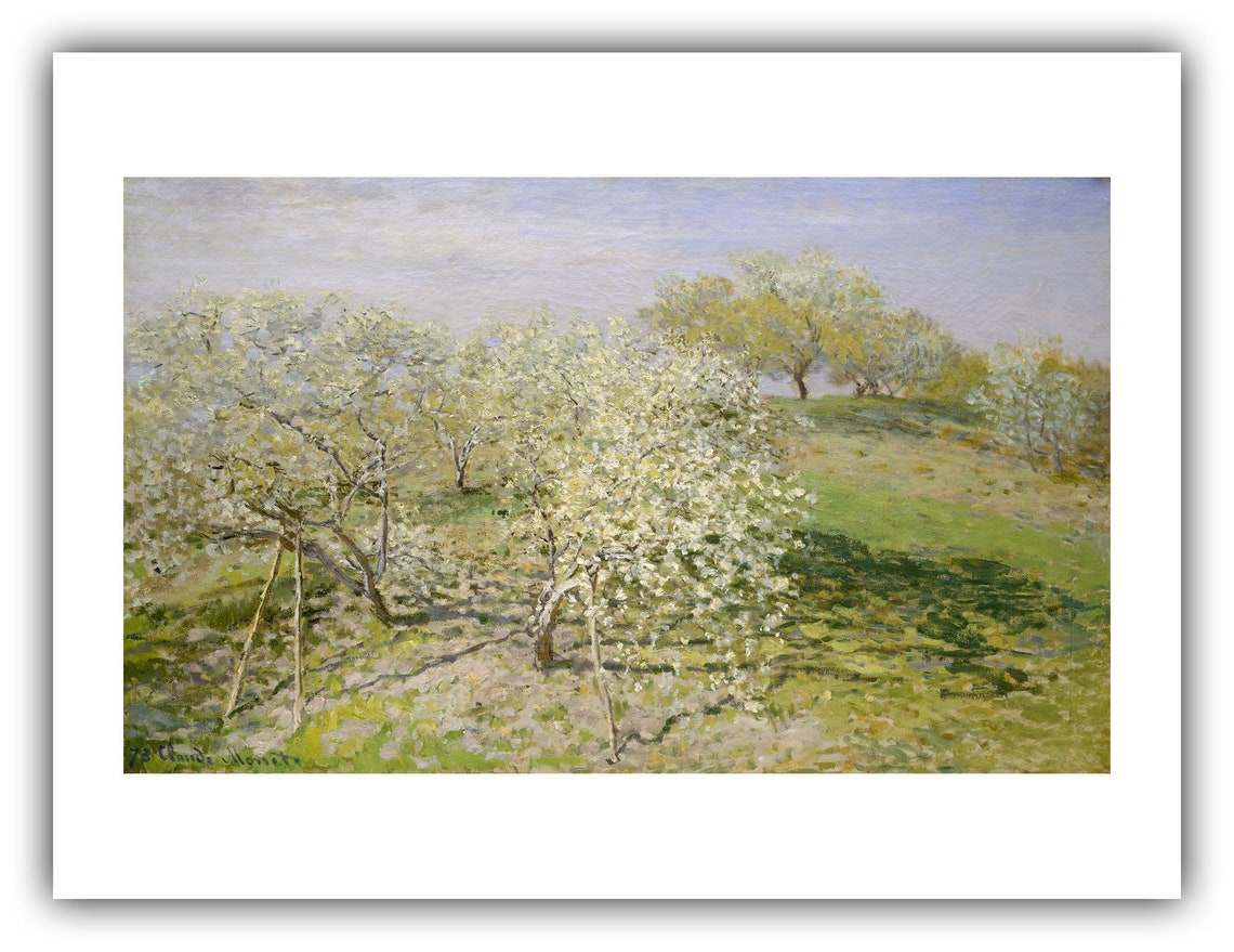 Claude Monet : spring fruit Trees in Bloom | Etsy