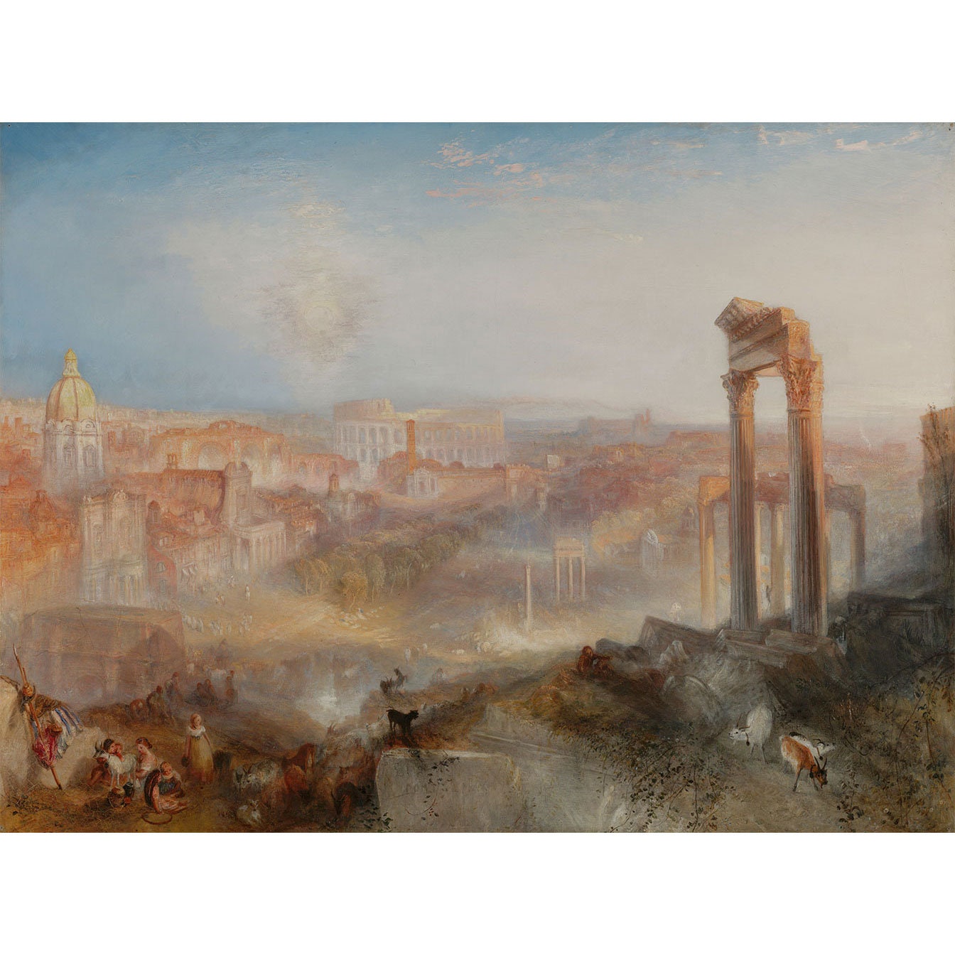 J.M.W. Turner : Modern Rome - Campo Vaccino (1839) - Giclee Fine