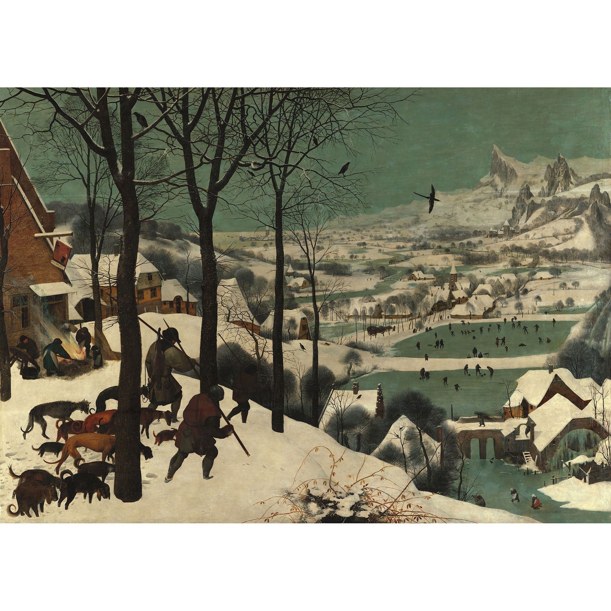 ピーテル・ブリューゲル（父）：「雪中の狩人（冬）」（1565年