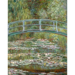 Claude Monet : Bridge over a Pond of Water Lilies 1899 Giclee Fine Art Print image 1