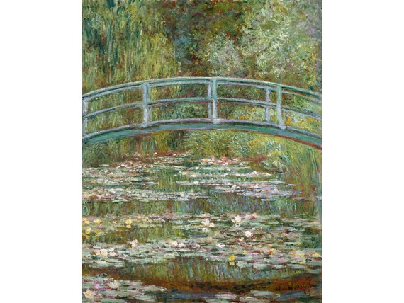クロード・モネ：睡蓮の池にかかる橋（1899年） - ジクレー版画