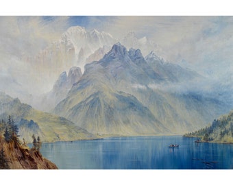 Elijah Walton : Monte Civetta, Italy (1867) - Giclee Fine Art Print