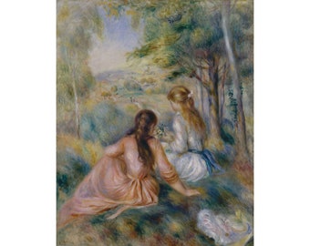 Pierre-Auguste Renoir : In the Meadow (1888-1892) - Giclee Fine Art Print