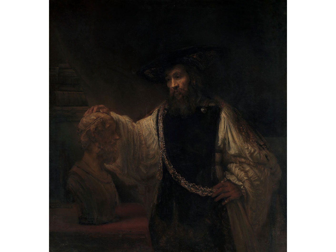 Rembrandt Van Rijn : Aristotle With a Bust of Homer 1653 Giclee Fine Art  Print -  Canada