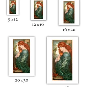 Dante Gabriel Rossetti : Proserpine Persephone 1882 Giclee Fine Art Print image 2