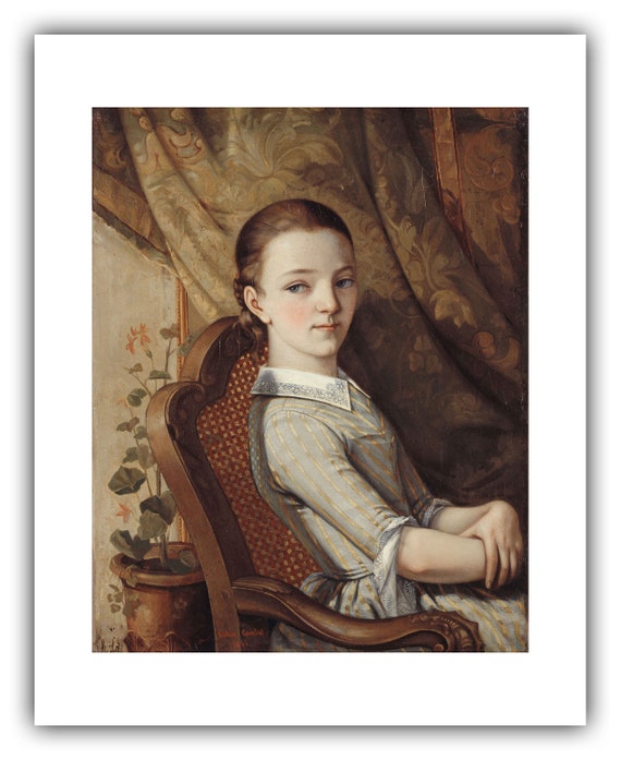 ギュスターヴ・クールベ：ジュリエット・クールベの肖像（1844年