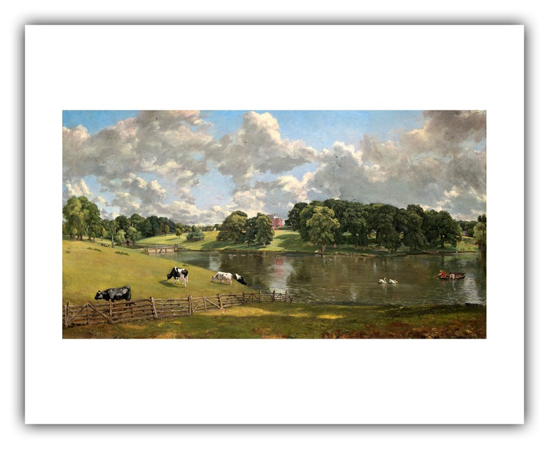 John Constable : Wivenhoe Park, Essex 1816 Giclee Fine Art Print 16 x 20 inches