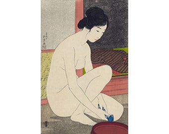 Hashiguchi Goyo : Femme après un bain (1915) - Giclee Fine Art Print