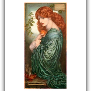 Dante Gabriel Rossetti : Proserpine Persephone 1882 Giclee Fine Art Print 16 x 20 inches