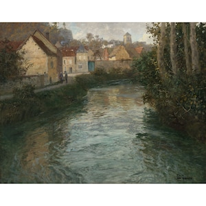 Frits Thaulow : Picquigny (1899) - Giclee Fine Art Print