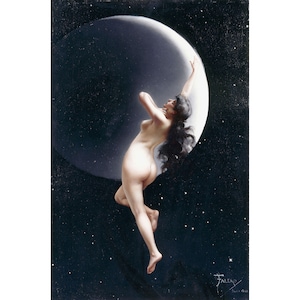 Luis Ricardo Falero : The Moon Nymph (1883) - Giclee Fine Art Print