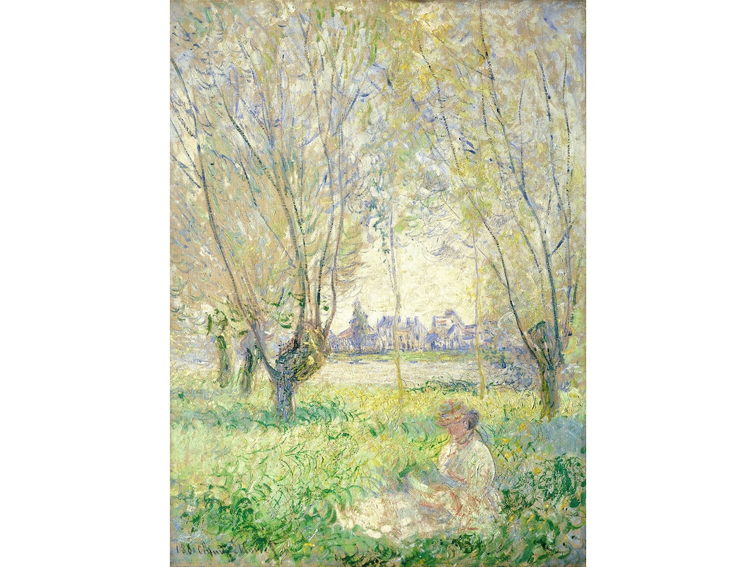 クロード・モネ「柳の下に座っている女性」絵画 il_1080xN.3893783674_dk0b.jpg