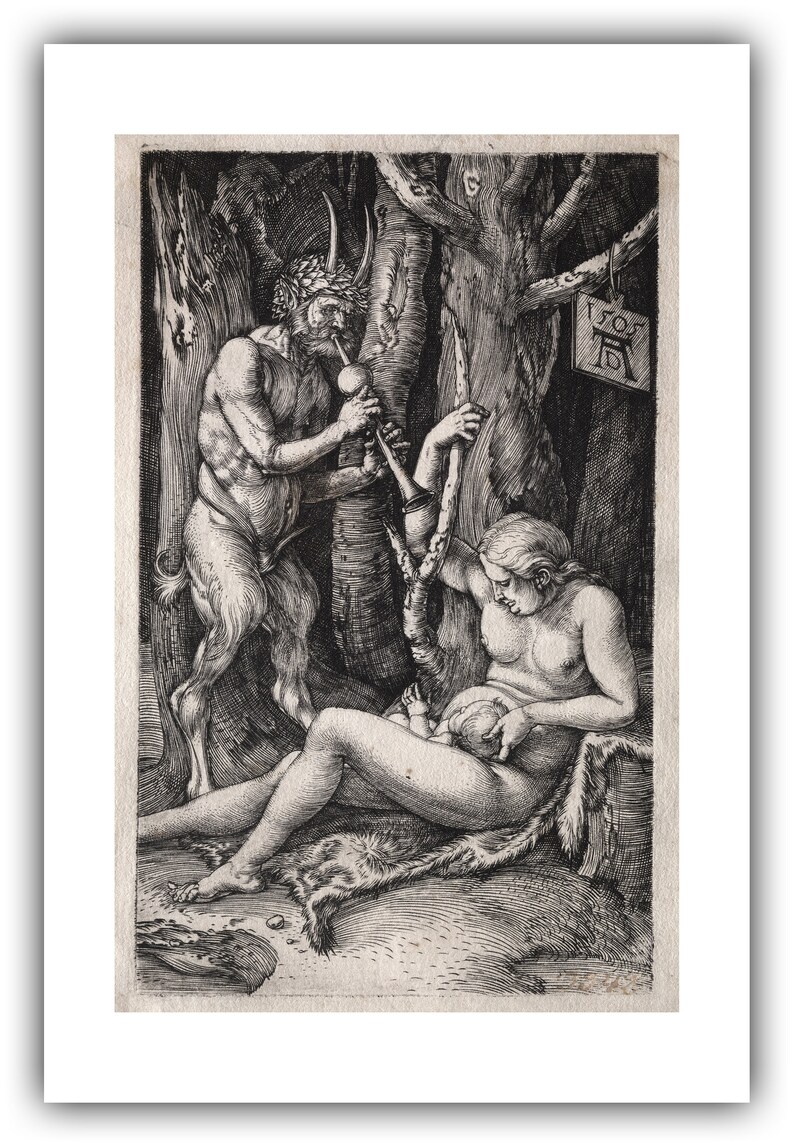 Albrecht Durer : The Satyr Family 1505 Giclee Fine Art Print image 7