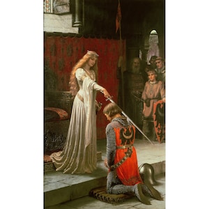 Edmund Leighton : The Accolade (1901) - Giclee Fine Art Print