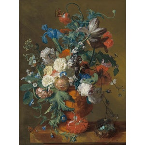Jan van Huysum : Flowers in an Urn (c. 1720/1722) - Giclee Fine Art Print
