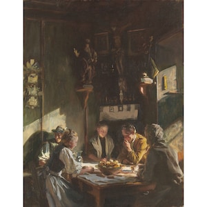 John Singer Sargent : Tyrolese Interior (1915) - Giclee Fine Art Print