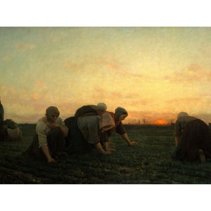 French Art Countryside Shepherd's Star by Jules Breton France Wall Art Peasant Girl Starlit Landscape Sunset Farm Girl French Art Countryside Shepherd's Star by Jules Breton France Wall Art Peasant Girl Starlit Landscape Sunset Farm Girl