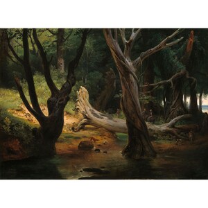 Horace Vernet : Departure for the Hunt in the Pontine Marshes (1833) - Giclee Fine Art Print