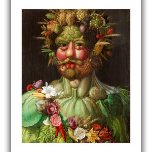 Giuseppe Arcimboldo : Rudolf II as Vertumnus Giclee Fine Art Print 9 x 12 inches