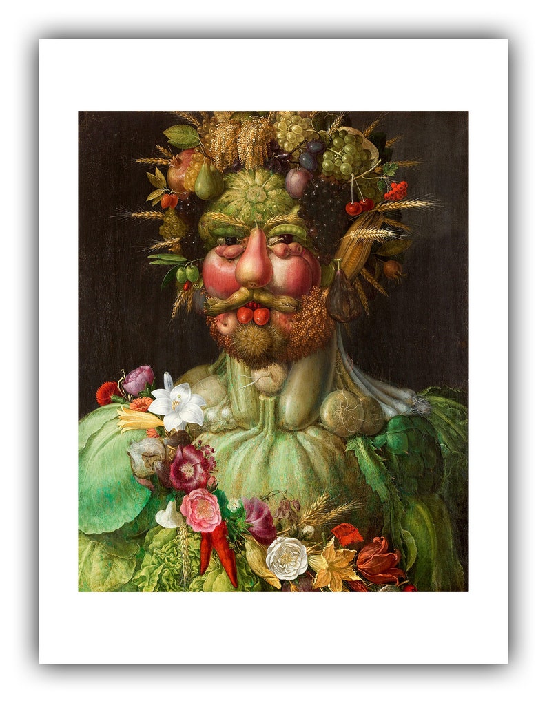 Giuseppe Arcimboldo : Rudolf II as Vertumnus Giclee Fine Art Print 9 x 12 inches