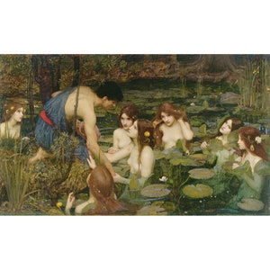 John William Waterhouse: Hylas and the Nymphs (1896) - Giclee Fine Art Print