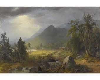 Asher Brown Durand : The First Harvest in the Wilderness (1855) - Giclee Fine Art Print