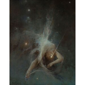 Witold Pruszkowski: Fallande stjärna (1884) - Giclée-konsttryck