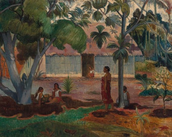 Paul Gauguin : The Large Tree (1891) - Giclee Fine Art Print