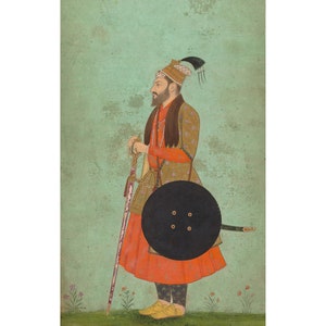 Indian Art : Portrait of Prince Murad Baksh (c. 1655) - Giclee Fine Art Print