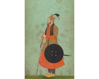 Indian Art : Portrait of Prince Murad Baksh (c. 1655) - Giclee Fine Art Print