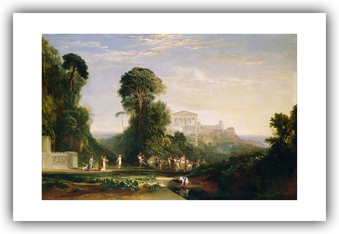 J.M.W. Turner : the Temple of Jupiter Panellenius Restored (1816 ...