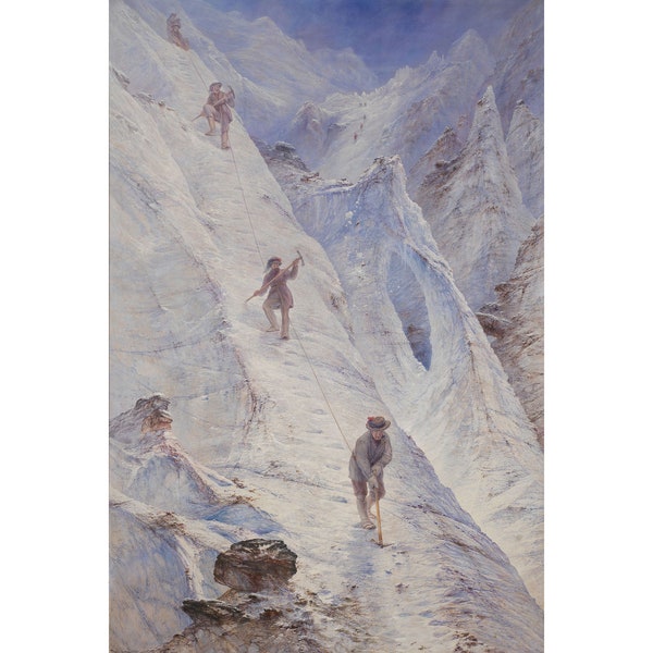 Elijah Walton : Alpine Climbers (1869) - Giclee Fine Art Print