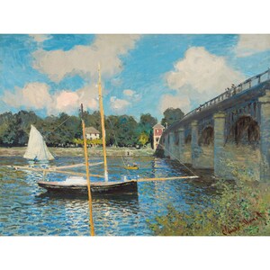 Claude Monet : The Bridge at Argenteuil (1874) - Giclee Fine Art Print