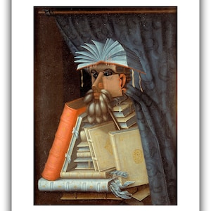 Giuseppe Arcimboldo : The Librarian 1904 Giclee Fine Art Print 16 x 20 in（インチ）