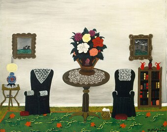 Horace Pippin : Victorian Interior II (1945) - Giclee Fine Art Print