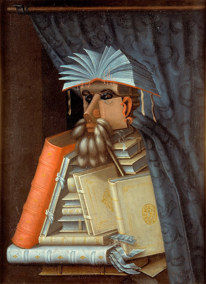 Giuseppe Arcimboldo : The Librarian 1904 Giclee Fine Art Print image 3