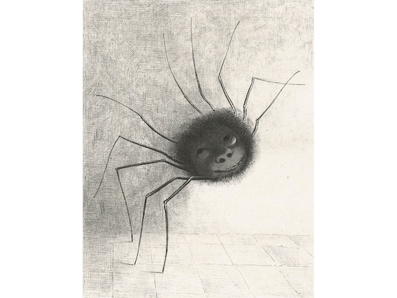 Odilon Redon : The Spider (1887) - Giclee Fine Art Print Odilon Redon : The Spider (1887) - Giclee Fine Art Print