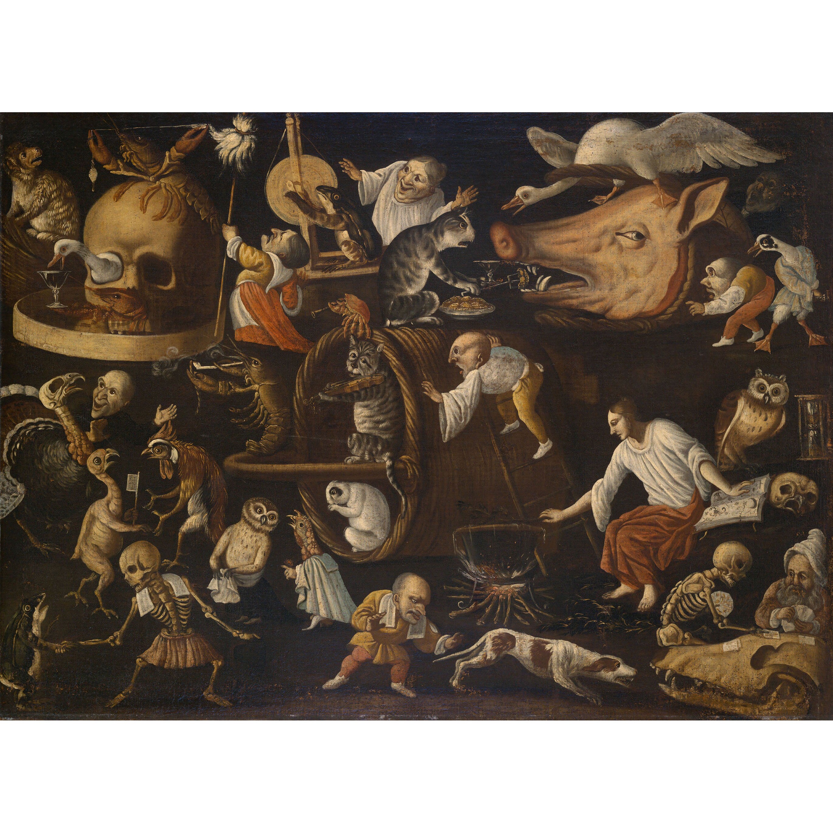 Pseudo Bocchi : Hexenszene mit Zwergen (c. 1700-1710) - Giclee Fine Art Print