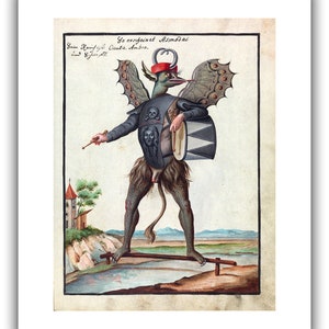 Occult Art : Asmodeus Compendium Rarissimum, c. 1792 Giclee Fine Art Print 20 x 24 inches