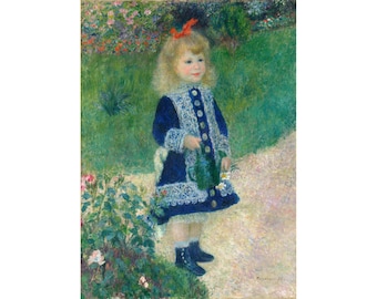 ピエール＝オーギュスト・ルノワール：じょうろを持つ少女（1876年