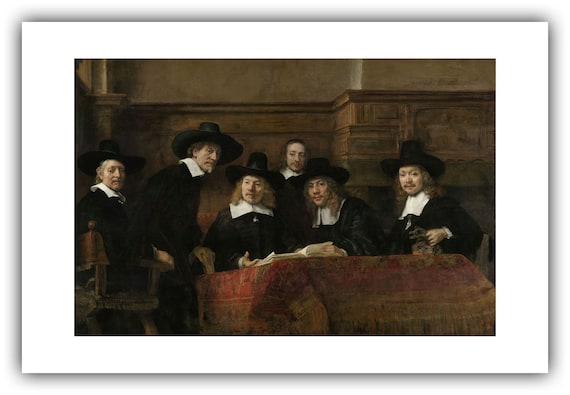 Rembrandt Van Rijn : the Sampling Officials (syndics) of the